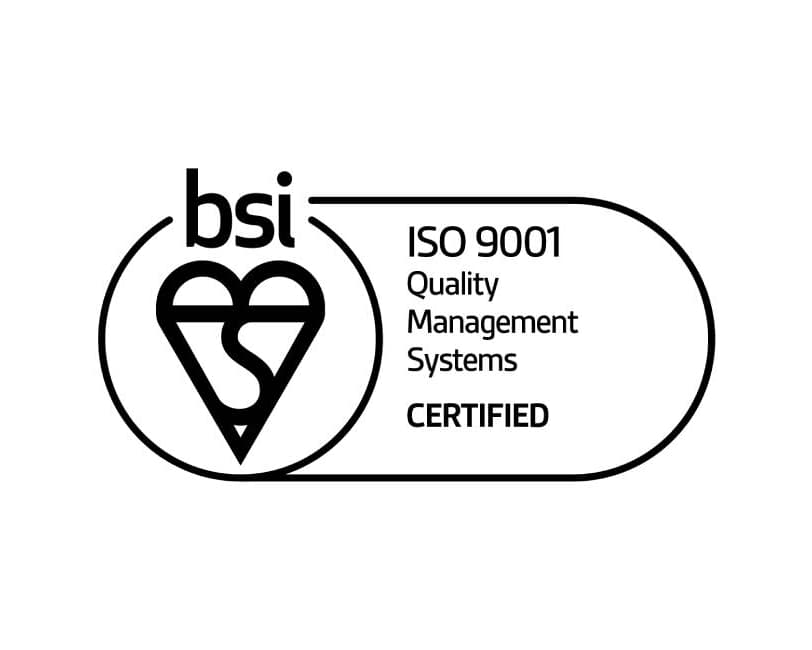 ISO assurance logo with background